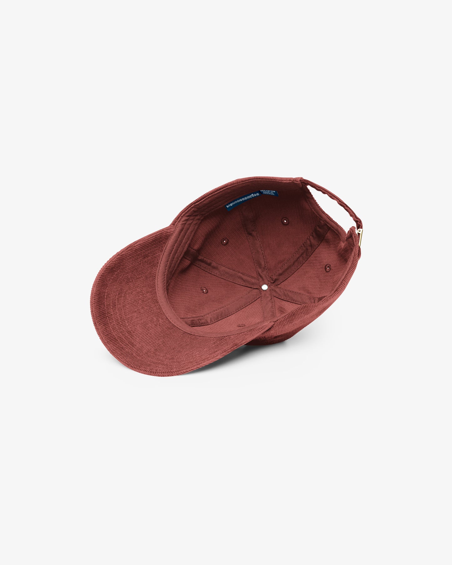Lover Script Corduroy Cap - Rust/Yellow