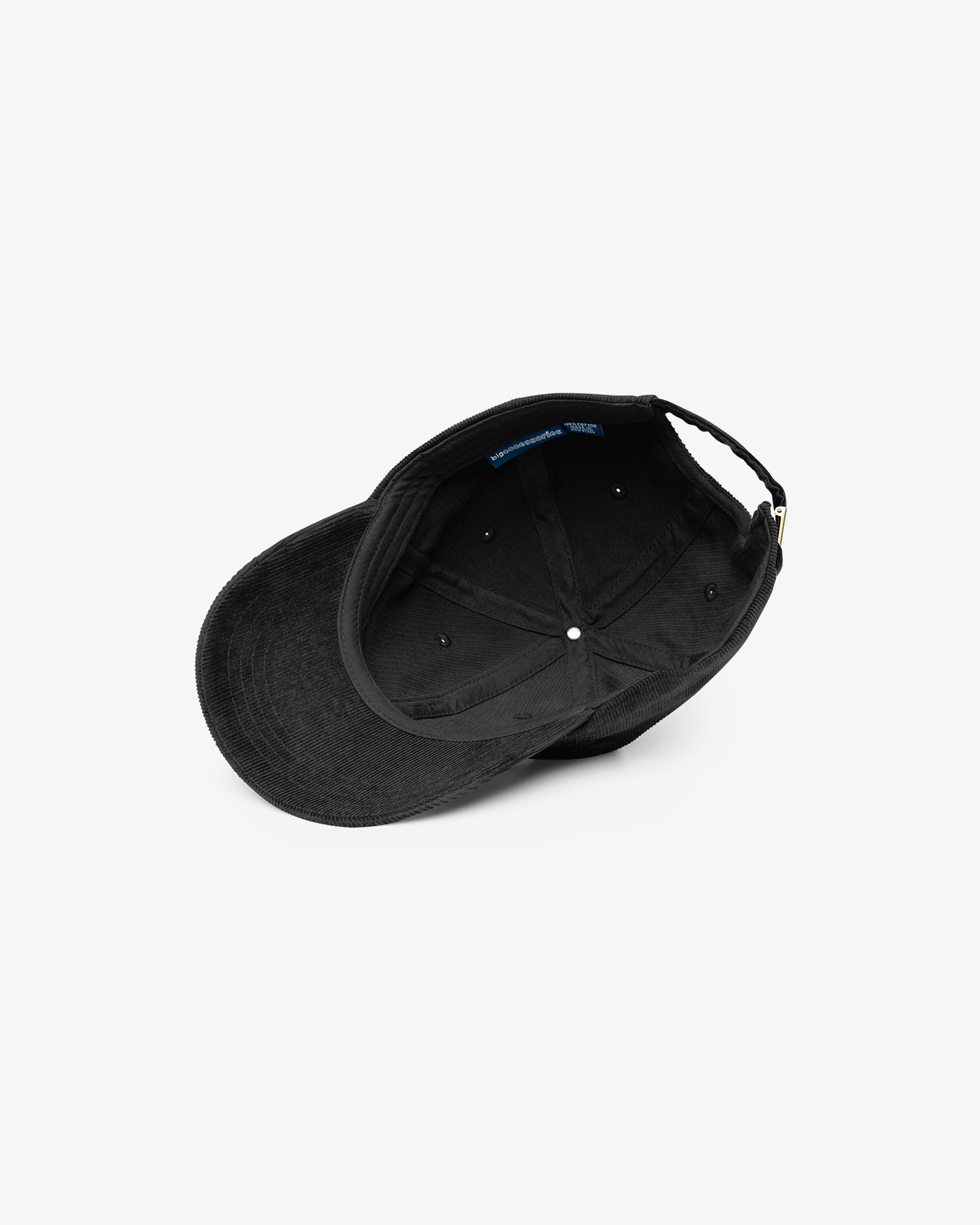 Lover Script Corduroy Cap - Black/Yellow