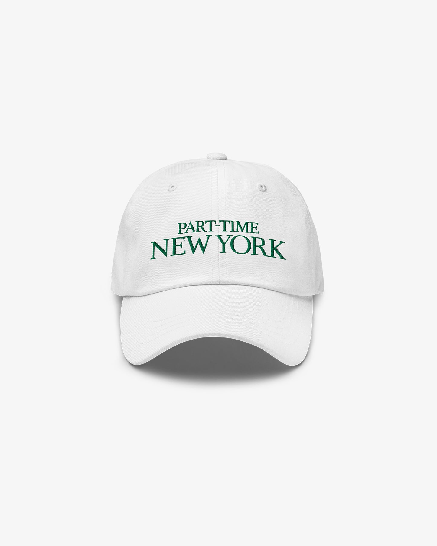 PART-TIME NEW YORK Dad Cap - White/Green