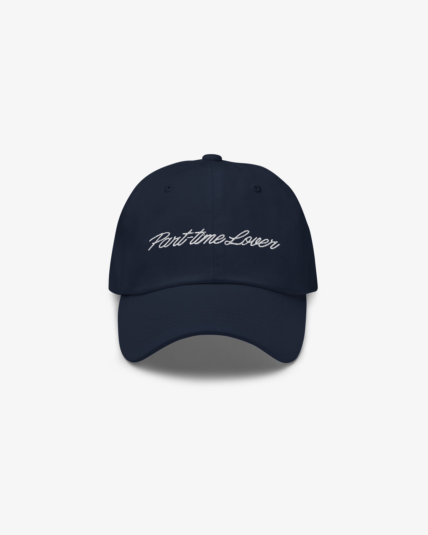 Lover Script Dad Hat - Navy/White