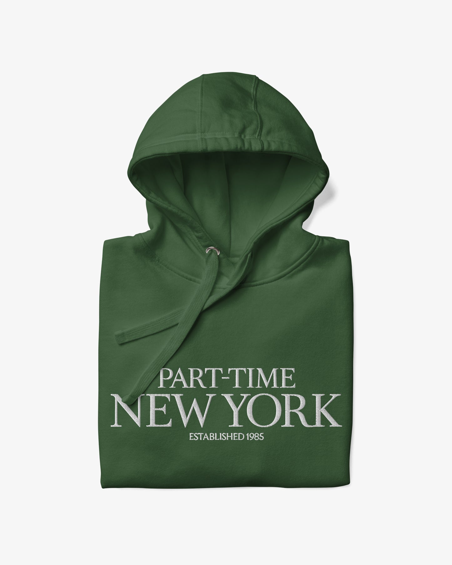 PART-TIME NEW YORK Hoodie - Green/White