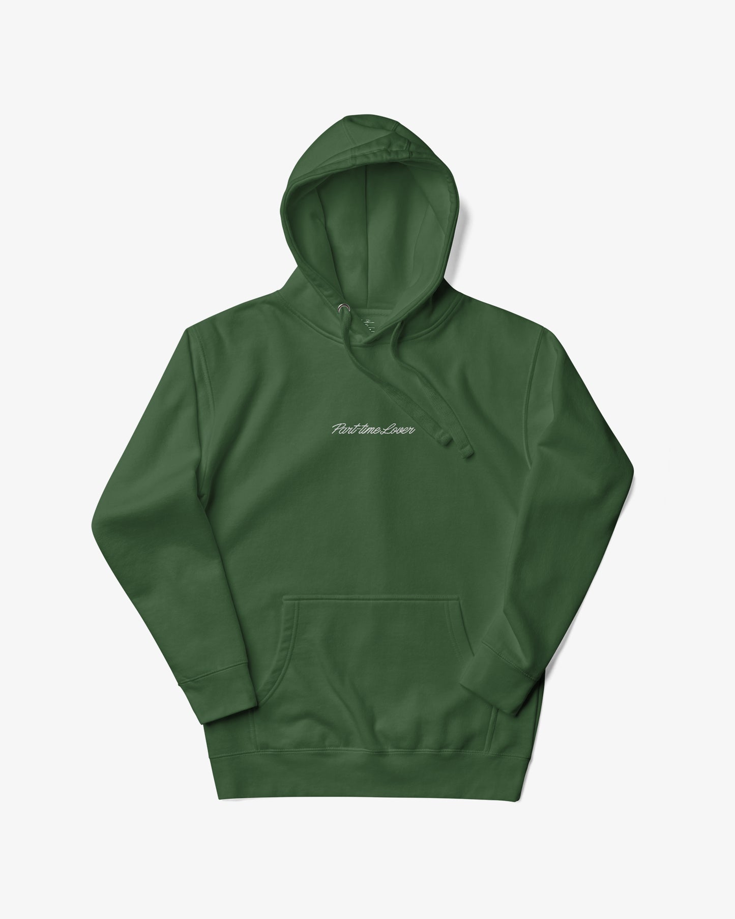 Lover Script Hoodie — Green/White