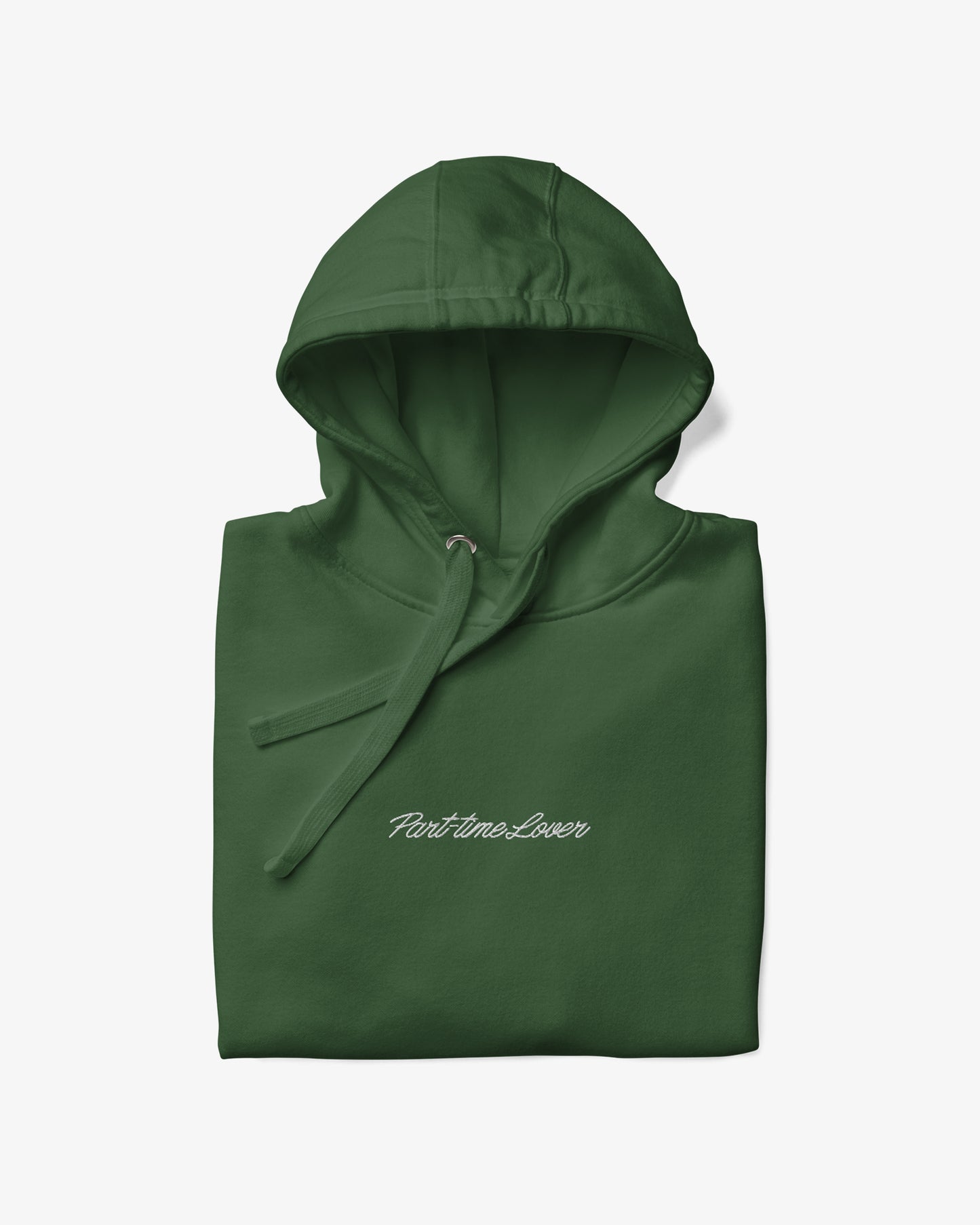 Lover Script Hoodie — Green/White