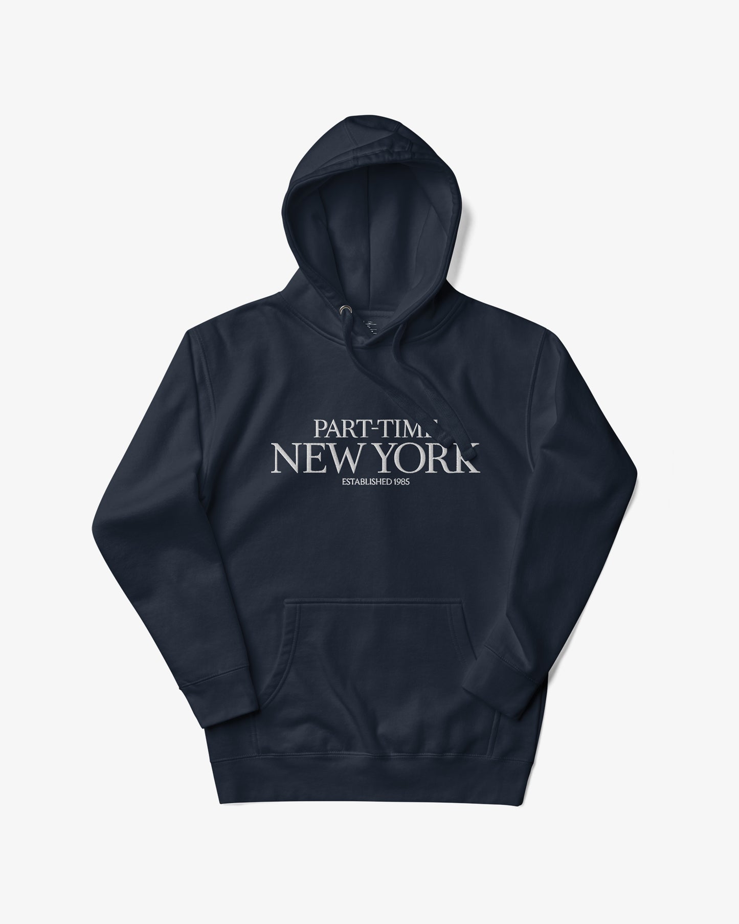 PART-TIME NEW YORK Hoodie - Navy/White