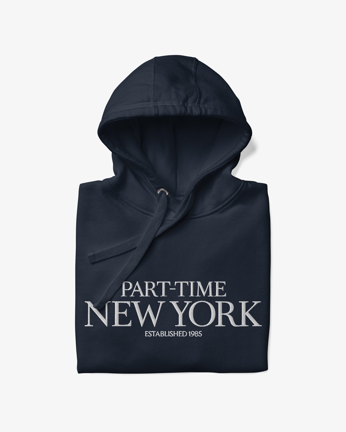 PART-TIME NEW YORK Hoodie - Navy/White