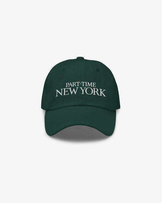 PART-TIME NEW YORK Dad Cap - Green/White