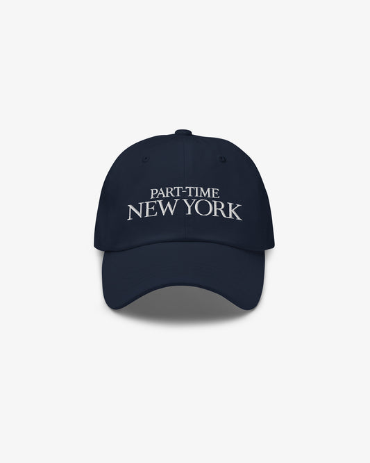 PART-TIME NEW YORK Dad Cap - Navy/White