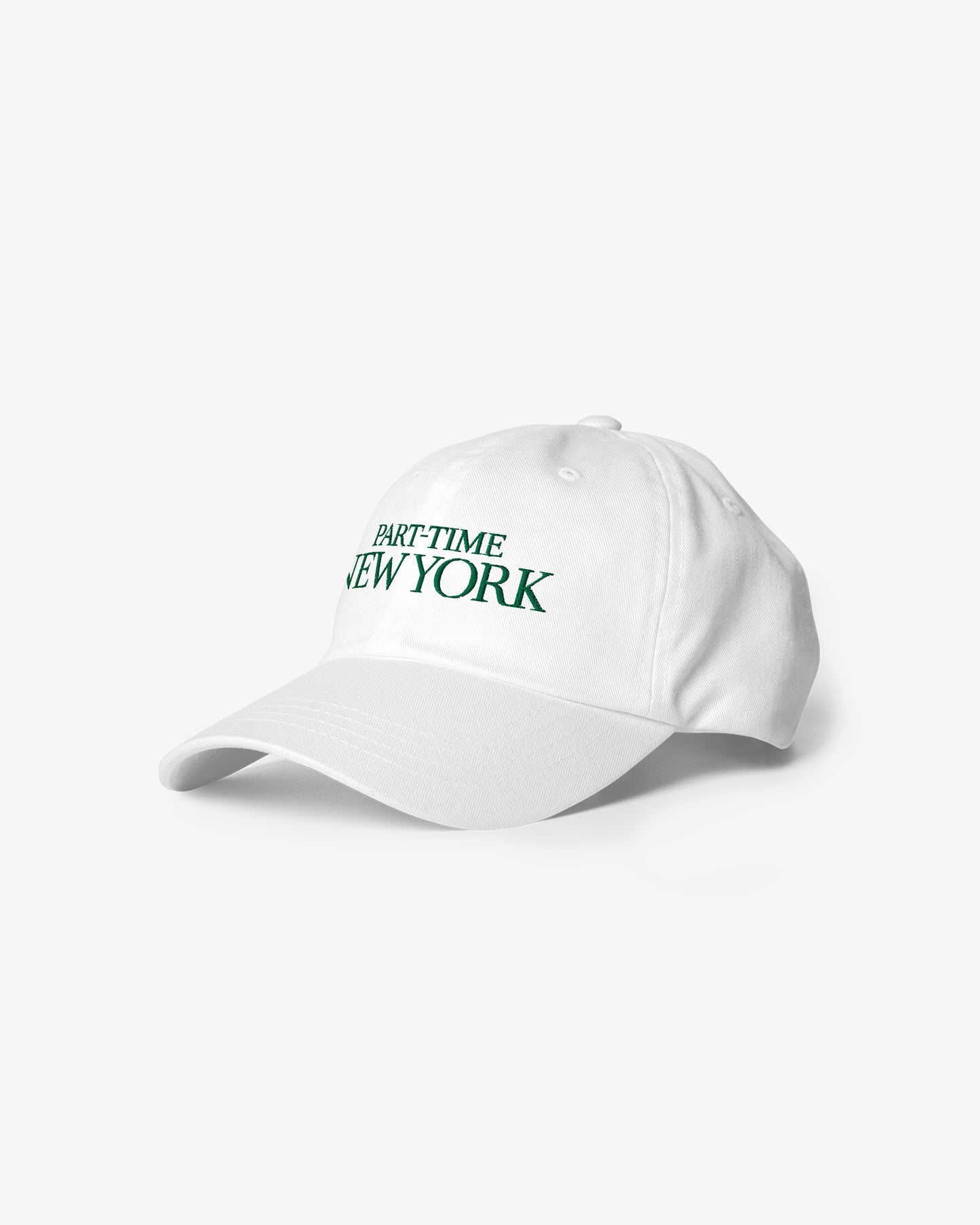 PART-TIME NEW YORK Dad Cap - White/Green