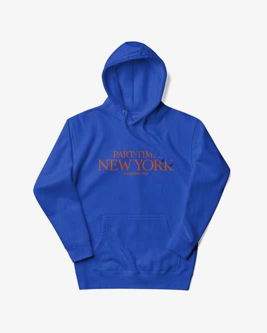 PART-TIME NEW YORK Hoodie - Blue/Orange