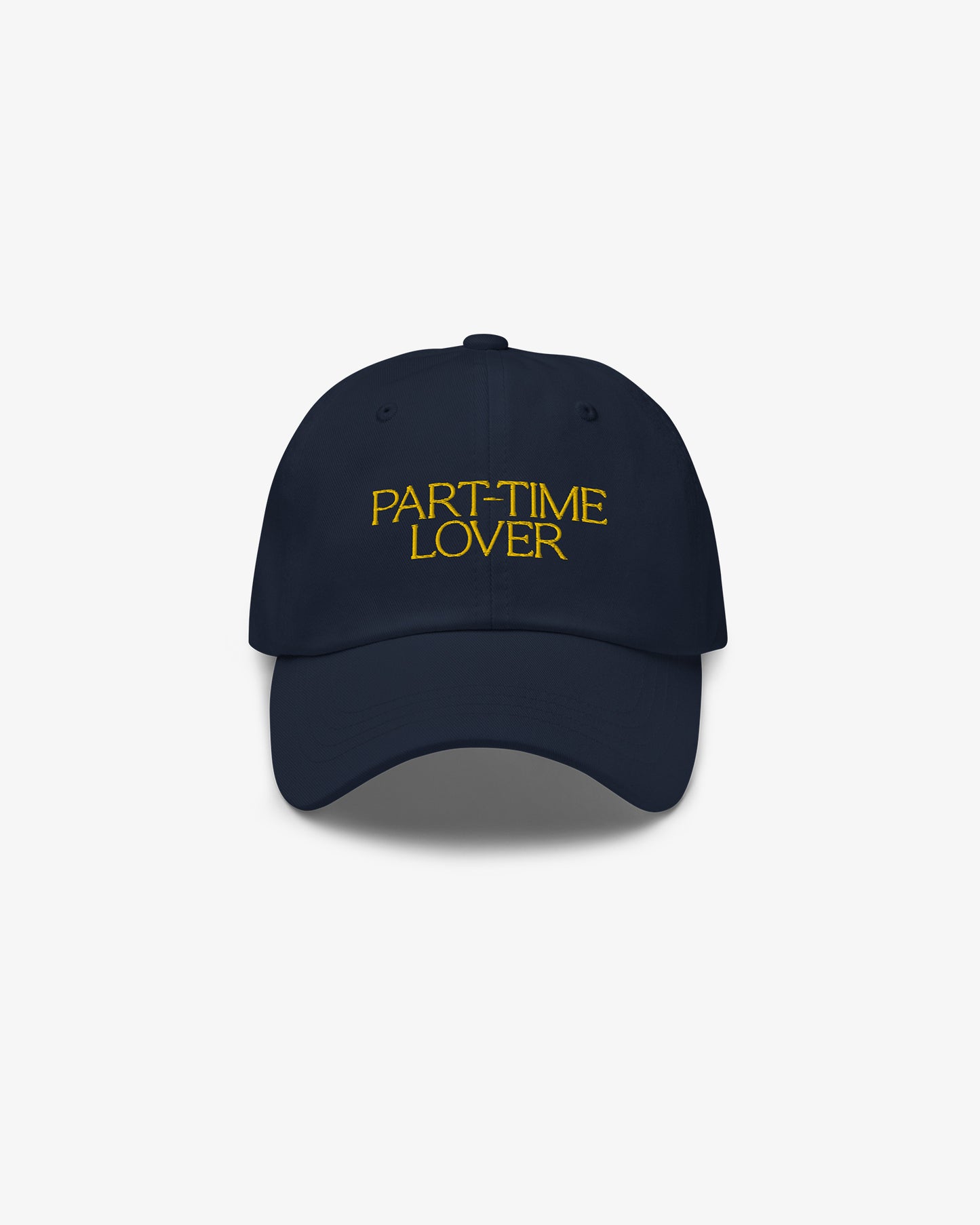 PART-TIME LOVER Dad Hat - Navy/Yellow