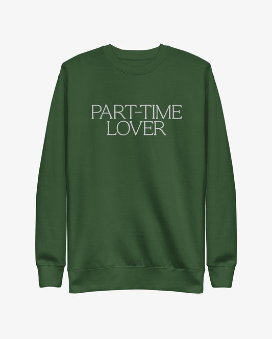 PART-TIME LOVER Sweatshirt - Green/White