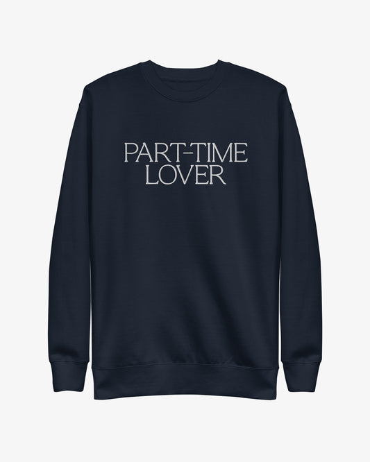 PART-TIME LOVER Sweatshirt - Navy/White